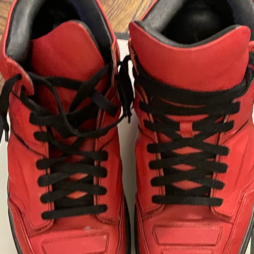 ALEJANDRO INGELMO
Leather Colorblock Pattern Sneakers - Picture 7 of 11
